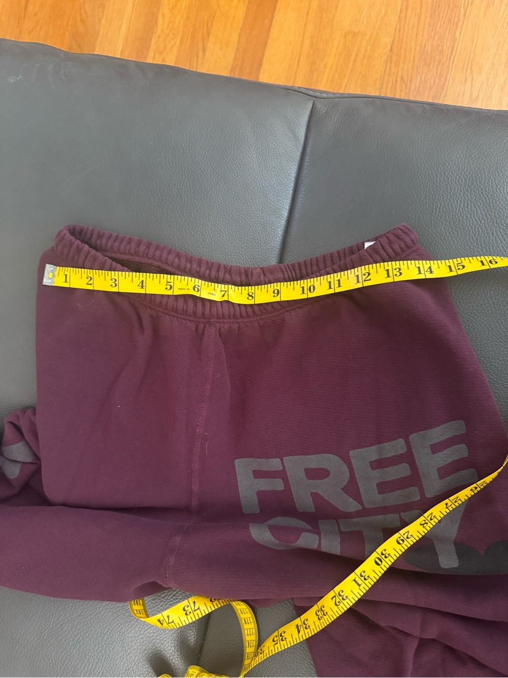 Free City Jogger Sweatpants Burgundy - Picture 6 of 9